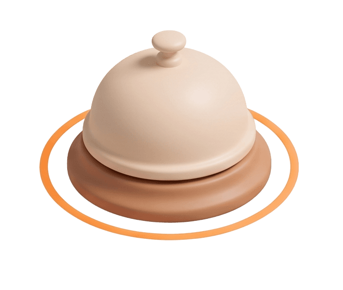 Notification bell representing hospitality job alerts